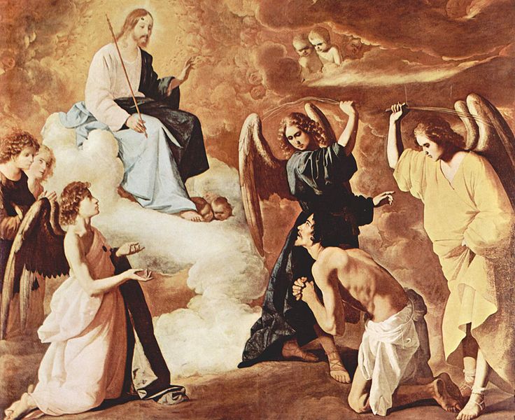 San Jerónimo flagelado por los ángeles
